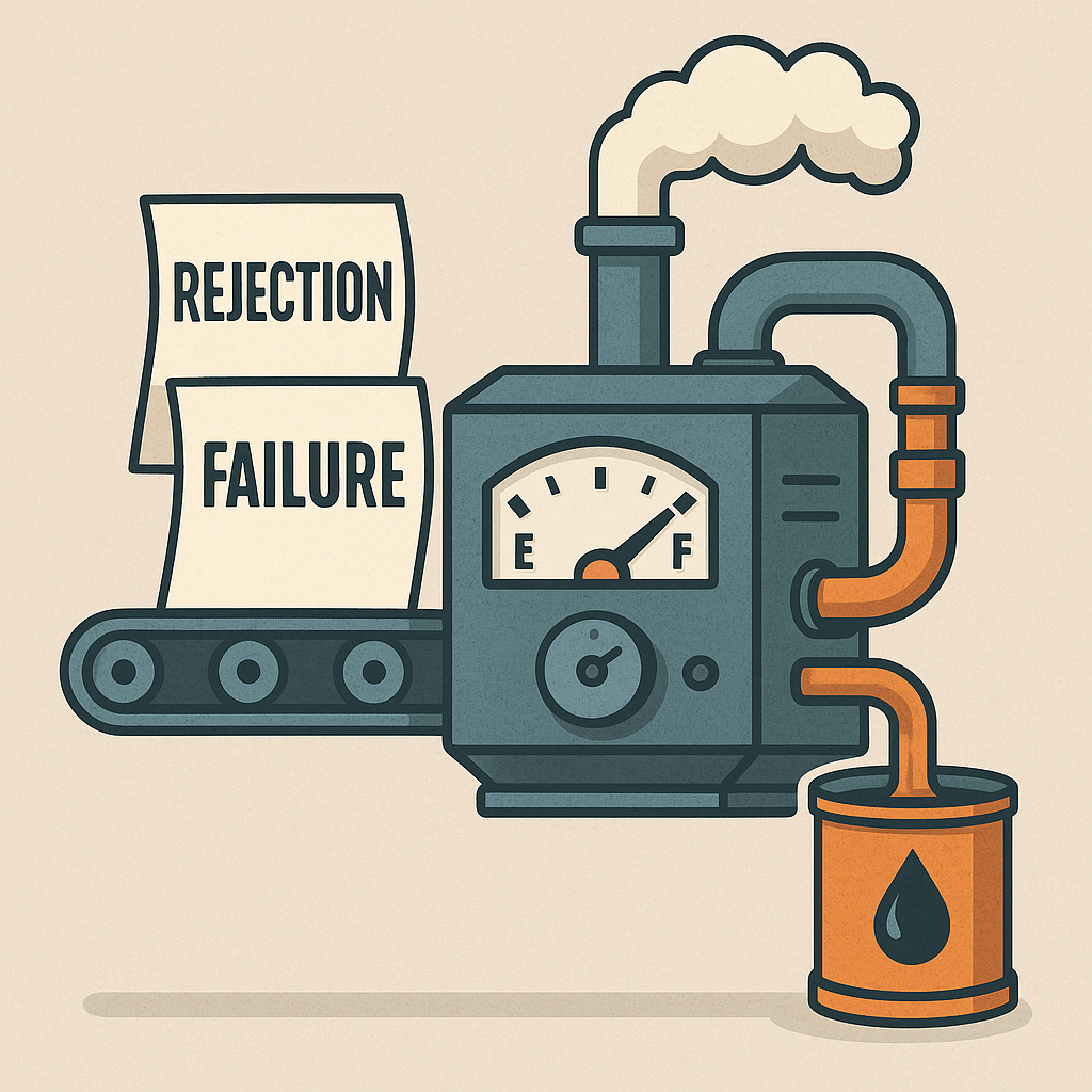 Rejection and failure becomes fuel